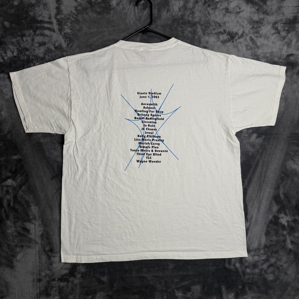 Fruit of the Loom T-Shirt Mens XL White Z100 Zootopia 2003 Concert Promo 7046 - Picture 6 of 6